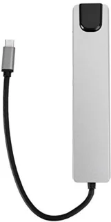 8 in 1 dockingstation, type ‑ C tot 4K voor HDMI Draagbaar multifunctioneel dockingstation, 8 poorten aluminium snellader dockstationadapter, pc-accessoire