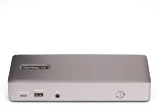 StarTech.com 150UE-USB4DOCKTRIPLE laptop dock & poortreplicator Bedraad USB4 Grijs