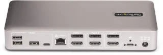 StarTech.com 150UE-USB4DOCKTRIPLE laptop dock & poortreplicator Bedraad USB4 Grijs