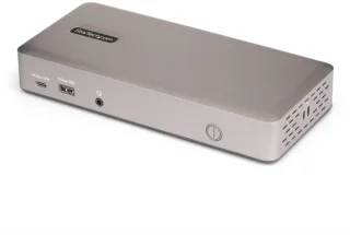 StarTech.com 150UE-USB4DOCKTRIPLE laptop dock & poortreplicator Bedraad USB4 Grijs