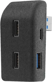 USB-hub Geschikt voor handschoenenkastje Geschikt voor Tesla Model Y 2024-2020 - ABS Flocking Multi-Port USB-stickdock Geschikt voor handschoenenkastje voor opladen en gegevensoverdracht