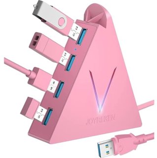 De 4-poorts USB 3.0 Hub met 60 cm verlengde kabel - USB verdeler voor PC, Mac, Laptop, Xbox, PS4, PS5 en meer in één oogopslag