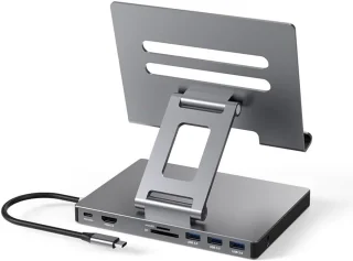 Hub Stand geschikt voor iPad Pro M4 M2 M1 13 12.9 11 inch iPad Air opvouwbaar dockingstation