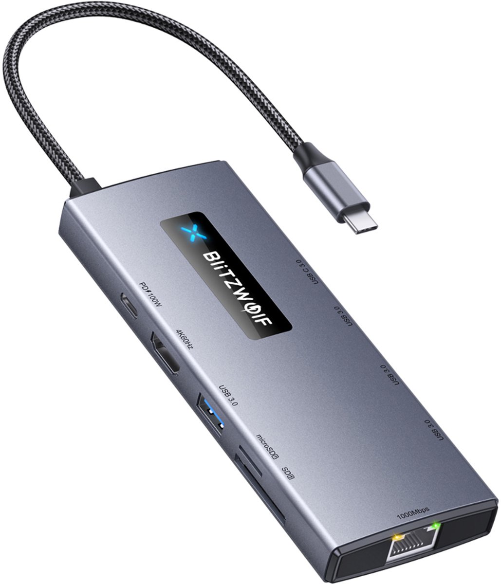 De 10-in-1 Type-C Docking Station HUB in één oogopslag