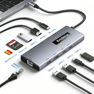 10-in-1 USB-C hub docking station
