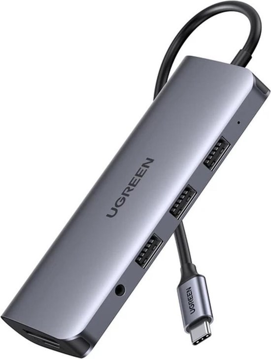 10-in-1 USB-C Hub met HDMI, VGA, USB3.0, USB-C, SD, Ethernet, Audio