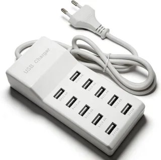 10-poorts USB-laadstation