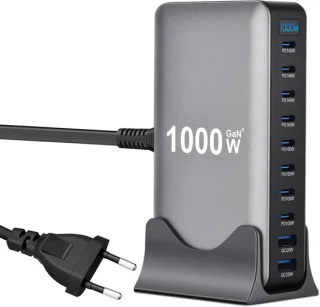 1000W USB Opladestation 10 poorten met snelladen