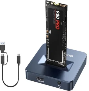 10g usb-c docking station voor m.2 nvme & ngff ssd