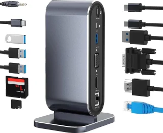 11-in-1 USB-C Docking Station voor Laptop en MacBook