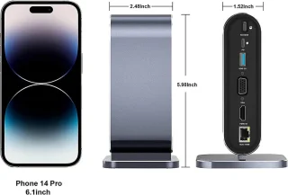 11-in-1 USB-C Docking Station voor Laptop en MacBook