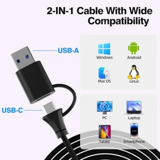 11-poorts USB-C hub met voeding