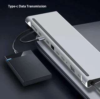 12-in-1 USB-C Hub Adapter Spacegrey