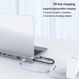 12-in-1 USB-C Hub Adapter Spacegrey