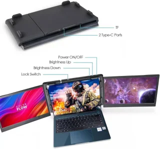 13,3" Draagbare Monitor voor Laptop