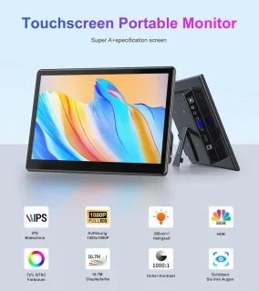 13,3 inch draagbare laptopmonitor