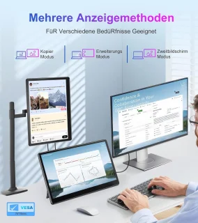 13,3 inch draagbare laptopmonitor