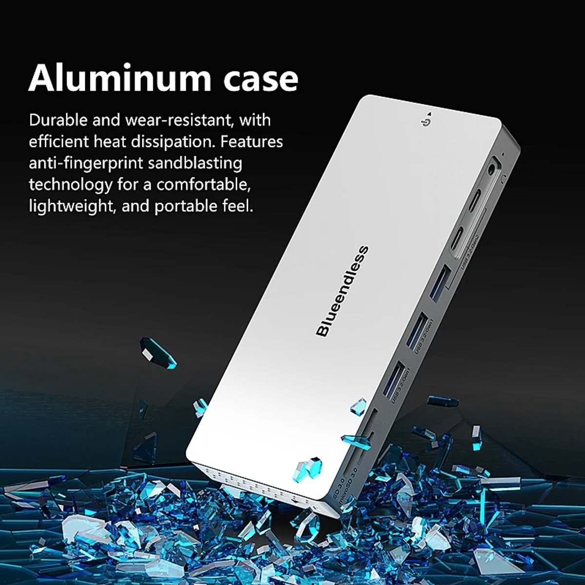 14-in-1 USB-C Docking Station Aluminium Hub voor MacBook en Laptop