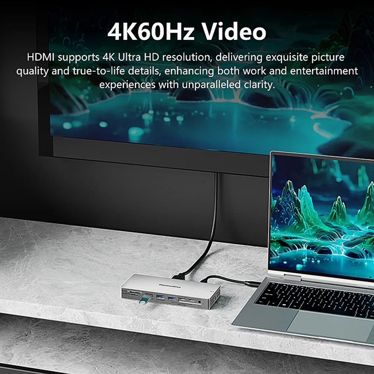 14-in-1 USB-C Docking Station Aluminium Hub voor MacBook en Laptop