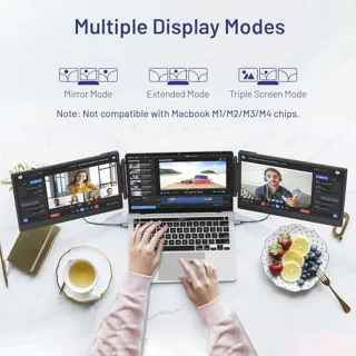 14 Inch Draagbare Drievoudige Laptopmonitor