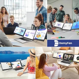14 Inch Draagbare Drievoudige Laptopmonitor