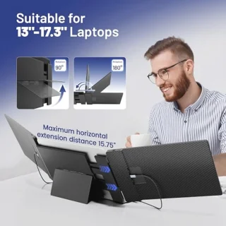14 Inch Draagbare Drievoudige Laptopmonitor