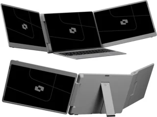 14 inch Draagbare Monitor - Extra Beeldscherm voor Laptop - Grijs