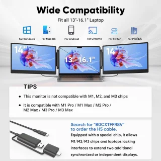 14-inch draagbare monitor
