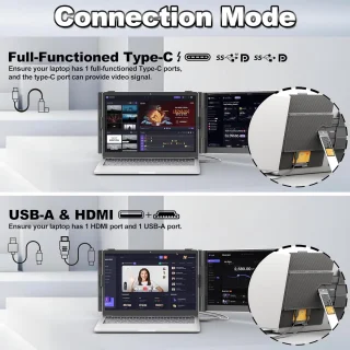 14-inch Dual Monitor Extender voor Laptop