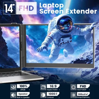 14-inch Dual Monitor Extender voor Laptop