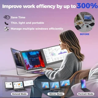 14 inch Dual-Screen Laptop Monitor