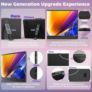 14 inch Dual-Screen Laptop Monitor