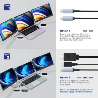14-inch FHD (1080p) IPS draagbare monitor