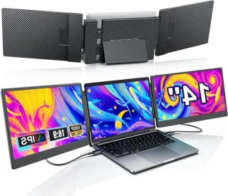 14 inch laptop monitor uitbreiding - zwart