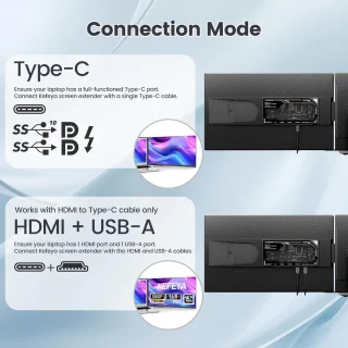 15,6 inch draagbare monitor
