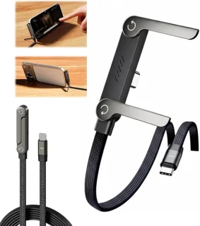 2-in-1 USB-C oplaadkabel 1,5 m