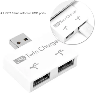 2-poorts USB 2.0-hub