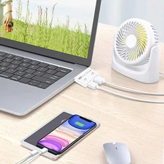 2-poorts USB-hub (compact USB-adapter)