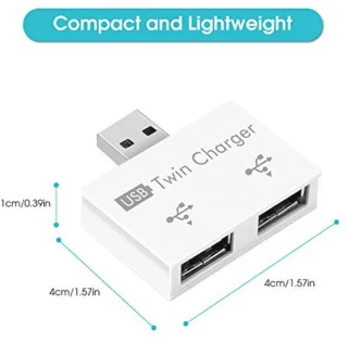 2-poorts USB-hub (compact USB-adapter)