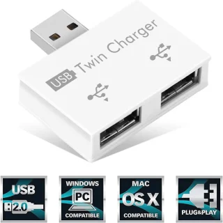 2-poorts USB-hub