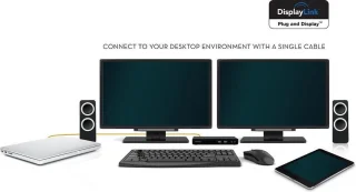 2-Power DOC0101A USB 3.0 Type-B Notebook Dock Zwart