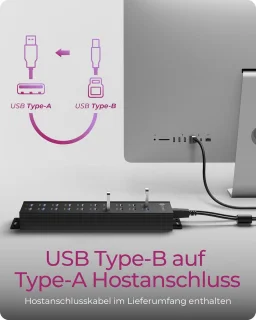 20-poorts USB 3.2 Gen 1 Hub