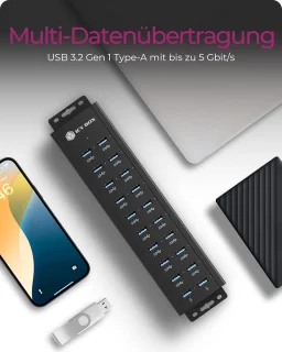 20-poorts USB 3.2 Gen 1 Hub