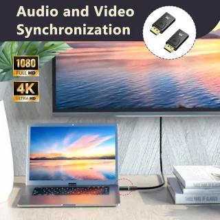 2x DisplayPort naar HDMI adapter (DP mannelijk - HDMI vrouwelijk)