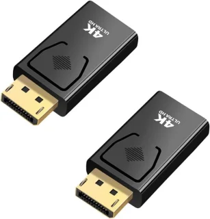 2x DisplayPort naar HDMI adapter (DP mannelijk - HDMI vrouwelijk)
