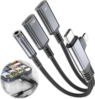 3-in-1 adapter USB C jack 3,5 mm