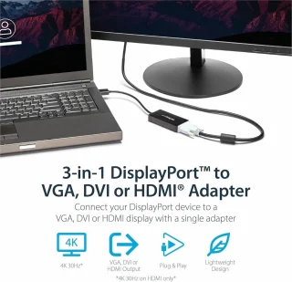 3-in-1 DisplayPort adapter