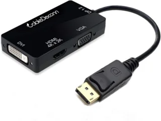 3-in-1 DisplayPort Adapter HDMI/DVI/VGA