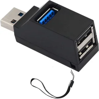 3-poorts USB 3.0 Hub 90°