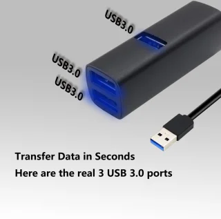 3-poorts USB 3.0 hub